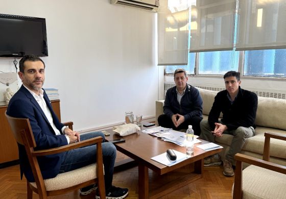 Petrecca fue a coordinar medidas de prevención por inundaciones con la Provincia