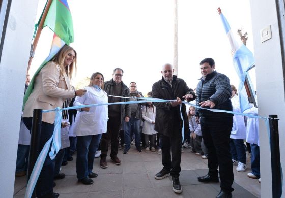 Alexis Guerrera inauguró la esperada obra en la escuela de Germania: "Se construye con ladrillos, se sostiene con personas"